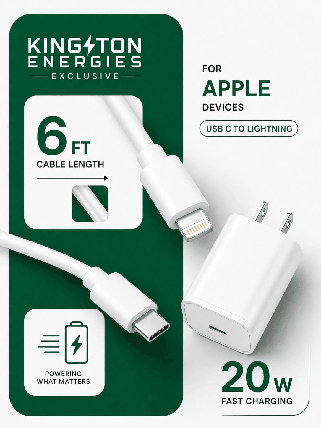USB-C to Lightning Charger 20W